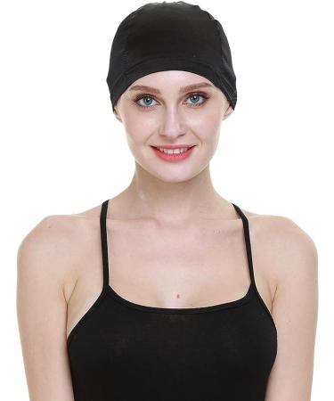 Wig Cap-100% Mulberry Silk for Bald Head | Breathable & Soft | Black Silk - Buy Online on GoSupps.com