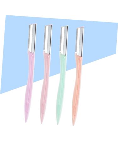 Housoutil 4 Sets Ladies Razor Eyebrow Shaper - Women's Facial Razors & Makeup Tool Kit for Perfect Eyebrows | Portable Beauty Essential - Buy Online on GoSupps.com