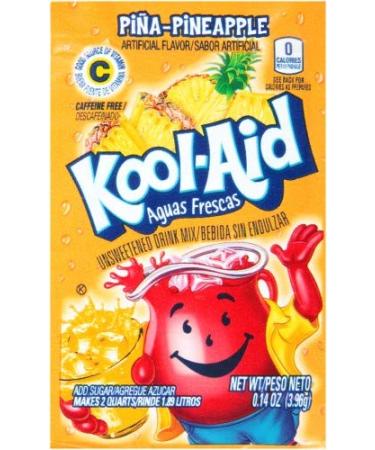 Kool-Aid Drink Mix, Pina-Pineapple (Pack of 6) Pina-Pineapple 0.14 Ounce (Pack of 6)