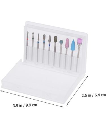 nail nail art kit polisher tool Tungsten steel drill set alloy grinding head manicure kit nail drill manicure set dedicated nails drill bits clean nail grinding head drill - Buy Online on GoSupps.com
