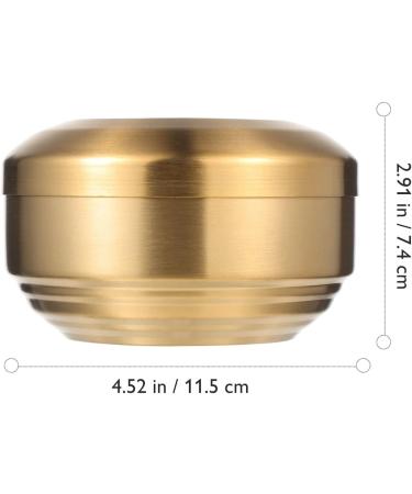 High-Quality Stainless Steel Shaving Soap Bowl with Lid - Housoutil Rice Shell Design for Men | Ideal for Home & Bathroom Use - Buy Online on GoSupps.com