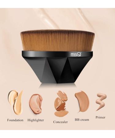 MSQ Kabuki Foundation Brush for Makeup Liquid Cream Powder Cosmetics Not Waste Foundation Flawless Look - Buy Online on GoSupps.com