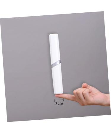 Travel Toothbrush Holder Set - Inoomp Organizer for Manual Toothbrushes Portable & Compact White Travel Case (1 Pack) - Buy Online on GoSupps.com