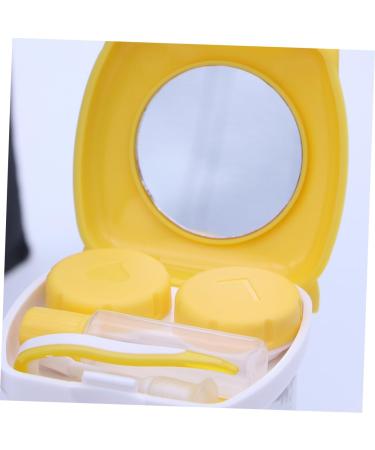 Healeved 2pcs Cartoon Lens Storage Case - Travel Lens Box - Durable & Fun Design in Yellow - International Shipping - Buy Online on GoSupps.com