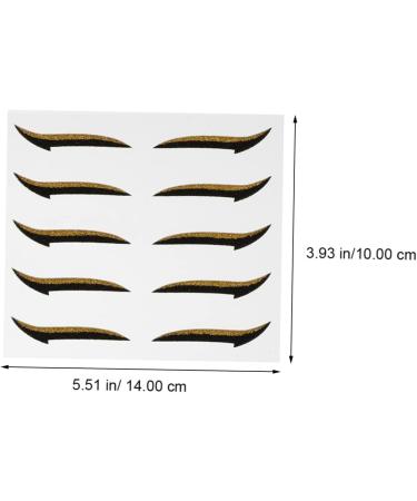 FOMIYES Double Sided Eyelid 60 Pairs Eyeshadow Stickers Double Sided Tape Makeup Stickers for Eye s With Wings 14X10X0.5cmx3pcs Assorted Colorx3pcs - Buy Online on GoSupps.com