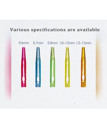 Dzxin Interdental Brushes - 30 Pieces 5 Colors 0.6-1.5mm - Optimal Oral Care for Interdental Spaces - Buy Online on GoSupps.com