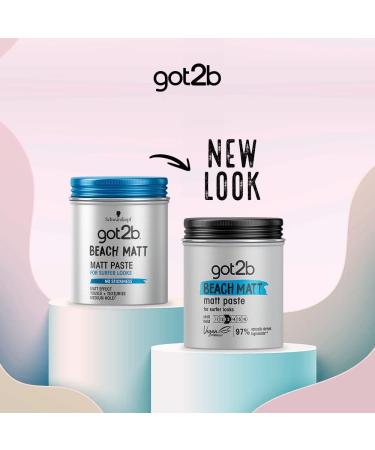 Got2b Beach Matt Medium Hold Hair Paste 100ml - Matt Texture, No Stickiness - Buy Online on GoSupps.com