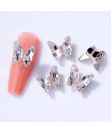 3D Nail Art Rhinestone Crystal AB Butterfly Charms Sparkle Nail Decoration Jewerlry Hand Craft DIY Accessories (MJ14) - Buy Online on GoSupps.com