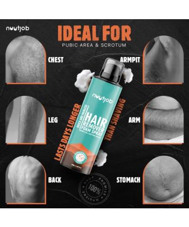 Hair Removal Spray Foam 6.8 Fl Oz Quick Painless Dermatologically Tested | With Aloe Vera & Vitamin E | All Skin Types Unisex | International Shipping Available - Buy Online on GoSupps.com