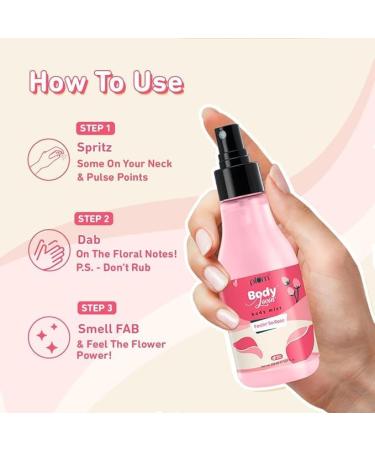 BodyLovin' Feelin' So Rose Body Mist | Long Lasting Floral Fragrance For Women With Fresh Floral Rose & Musk | High On Fun | Travel-Friendly Perfume Body Spray 150 ml - Buy Online on GoSupps.com