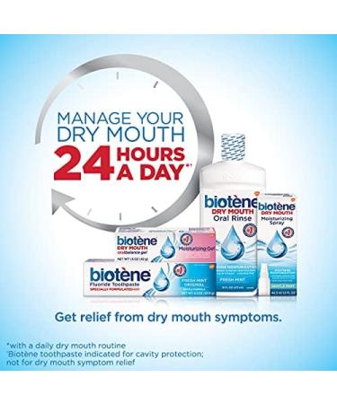 Biotene Dry Mouth Gentle Oral Rinse Mild Mint 33.8 fl oz - Pack of 2 | Moisturizing Relief for Dry Mouth - Buy Online on GoSupps.com