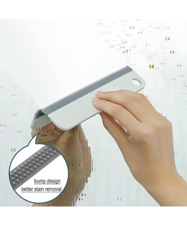 AMZQ 2 Pack Small Squeegee Mini Silicone Squeegee for Windows Mirrors Bathroom Glass Shower Mirrors Kitchen Countertops and Sink Oil Plate - Buy Online on GoSupps.com