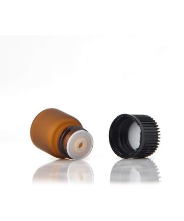Enslz 50 Empty Amber Glass Bottles for Essential Oils - Refillable Brown 1ml | Perfect for DIY and Craft Projects - Buy Online on GoSupps.com