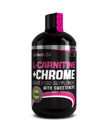 L-Carnitine 35.000 mg + Chrome Concentrate Orange 500ml - Carnitine with Chrome in Liquid Form - BiotechUSA - Buy Online on GoSupps.com