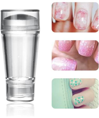 1Set Nail Art Jelly Stamper With Scrapers Set Nail Stamp Nail Stamper Nail Art Tools Transparent Soft Clear Nail Stamping Kit Manicure Print DIY Nail Art Tool For Salon Or Home Use - Buy Online on GoSupps.com