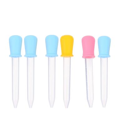 Healifty 6Pcs Kids Oral Liquid Medicine Dropper Oral Syringe Dispenser Laboratory Dropper for Baby Toddler Infant