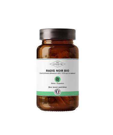 MY COSMETIK Organic AB Black Radish Capsules - 100% Pure and Natural - Small Pill Box - 90 Capsules