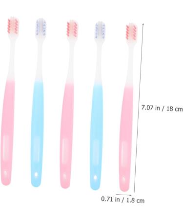 Beavorty 5-Piece Portable Small Head Soft Toothbrush Set - Travel Accessories & Wear-Resistant Home Care - Buy Online on GoSupps.com