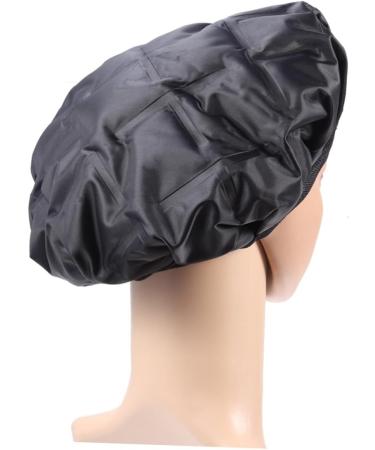 NOLITOY 2pcs Heating Hair Caps Conditioning Heat Cap Heated Cap Gel Cap Heating Cap Baked Oil Cap Keep Warm mediumx2pcs Blackx2pcs - Buy Online on GoSupps.com