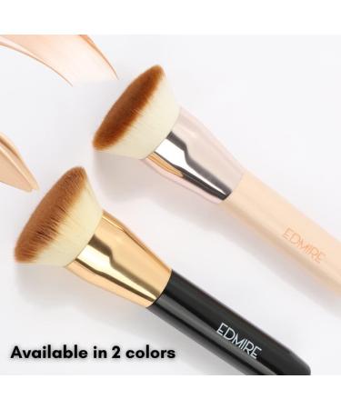 EDMIRE Foundation Brush - Kabuki Flat Top Makeup Brush for Liquid Foundations - Pink - Buy Online on GoSupps.com