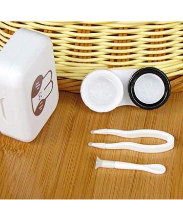 Buy 2 Packs Mini Travel Contact Lens Box Set - Portable Holder Tweezers & Mirror for Easy Travel - Buy Online on GoSupps.com