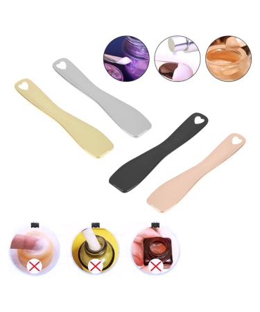 4-Piece Metal Cosmetic Spatula Set - Perfect for Creams Masks & Makeup Applications - Buy Online on GoSupps.com