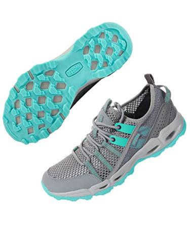MAINCH Women's Hiking Water Shoes Quick Dry Outdoor Sport Sneakers 7 Blue