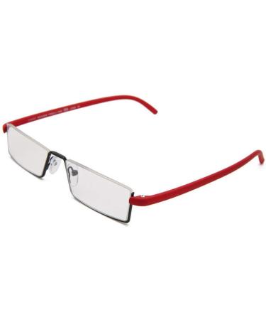 Kokobin Ultra-Light TR90 Reading Glasses - Half-Frame Metal Visual Aid with Case for Men & Women - +1.25 Diopters (Red) - Buy Online on GoSupps.com