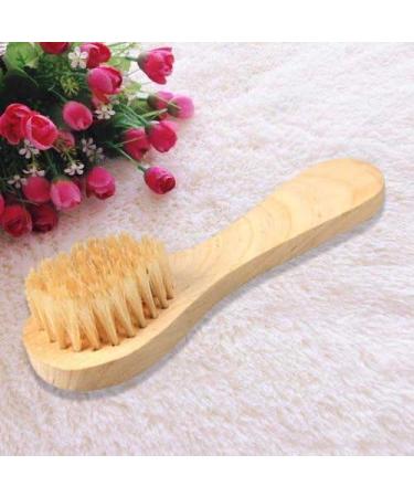 Healtheveryday 1PC Facial Cleaning Exfoliate Brush Facial Skin Care Tool Pore Cleaner Brush with High Grade wood Holder and Soft Bristle - Buy Online on GoSupps.com