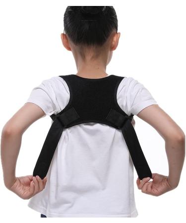 YMGSCC Posture Corrector Adjustable Back Support Belt Spine Back Shoulder Brace Support Belts Adult Invisible Hunchback Belts(A Black M) Medium A Black - Buy Online on GoSupps.com