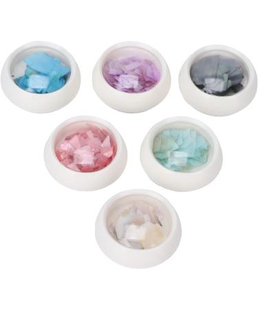 6 Boxes Irregular Seashell Slices Nail Art Glitter Sequins Seashell Nail Glitter Sequins 3D Nail Art Crushed Sea Shell 3D Laser Nail Flakes Irregular Iride - Buy Online on GoSupps.com