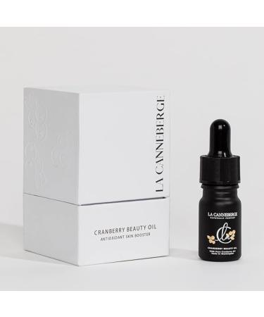 LA CANNEBERGE Cranberry Beauty Oil - Intensive Hydration & Revitalization for Face Hair & Body - 0.17 Fl Oz Certified Organic Cranberry Seed Oil -Moisturizing Vitamin-Rich Non-Greasy Skin Care travel size .17 Fl Oz)