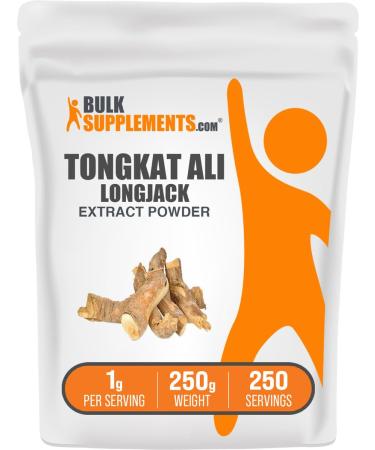 BulkSupplements.com Longjack Extract Powder - Tongkat Ali Extract Tongkat Ali for Men & Women - Gluten Free 1g per Serving 250g (8.8 oz) (Pack of 1) 8.75 Ounce (Pack of 1)