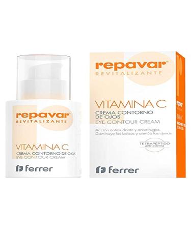 Repavar Revitalizing - Eye contour cream against wrinkles - With vitamin C - Effective against bags under the eyes dark circles and crow's feet - 100 ml