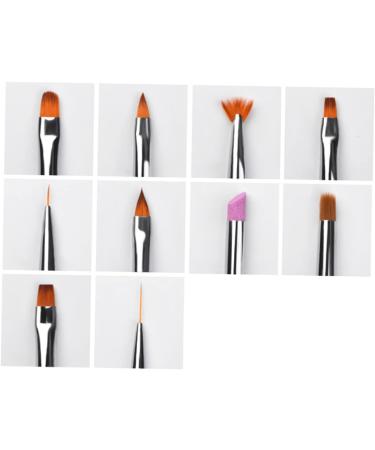1 Set nail art brush nail painting brush nail art pen nail decoration brush nail pen nail drawng brush nail brush pen kit de manicura liner quartz 19.5*10cm Golden - Buy Online on GoSupps.com