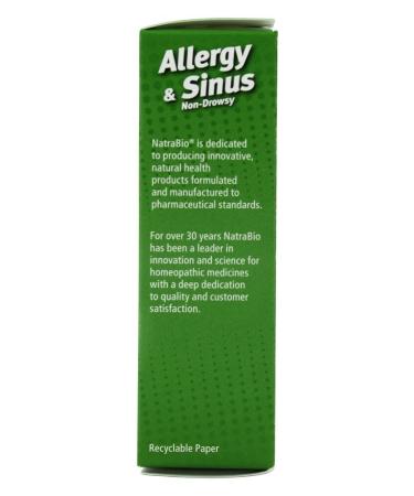 Buy NatraBio Allergy & Sinus Non-Drowsy Tablets - 60 Count for Instant Relief - Buy Online on GoSupps.com