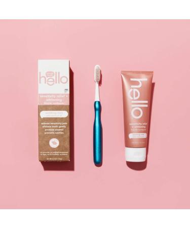 Hello Sensitivity Relief Whitening Toothpaste with Coconut Oil - Soothing Mint 4.7 oz - Buy Online on GoSupps.com