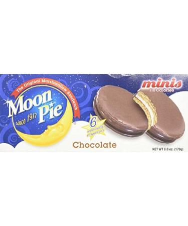 Moon Pie Chocolate Mini Pies - 6 Ct Pack of 4 Boxes! (24 Total Moon Pies!)