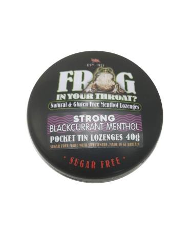 Simpkins Sugar Free Frog in Your Throat Strong Blackcurrant Pocket tin Lozenges 2/4/6 x 40g TINS (6)