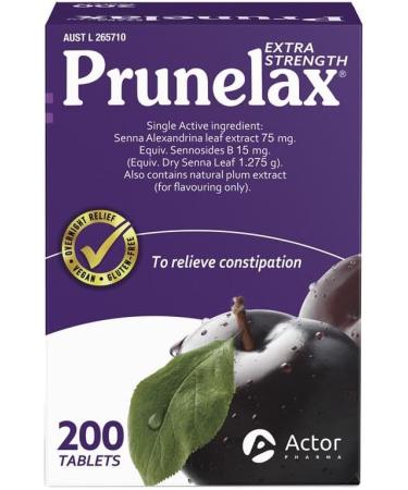 Prunelax 200 Tablets - Exclusive Size for Gentle and Effective Digestive Relief - Buy Online on GoSupps.com