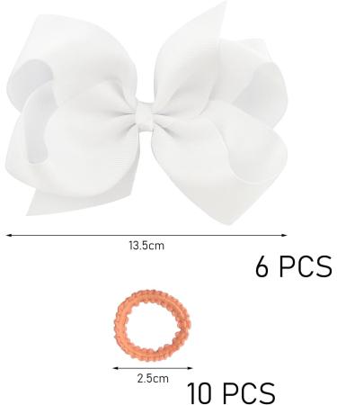 6 Pieces Of Bow Hair Clips 10 Pieces Of Skirt Hair Ties Flower Headbands Children'S Hair Accessories Bow Clips Fashionable Hair Clips Hair Clips And Headbands - Buy Online on GoSupps.com