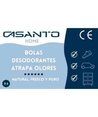 Casanto Home Remover - 6 Odor Neutralizer Balls for Shoes Cars Cupboards & Gym Bags - Fresh Fragrance & Deodorizer - Buy Online on GoSupps.com