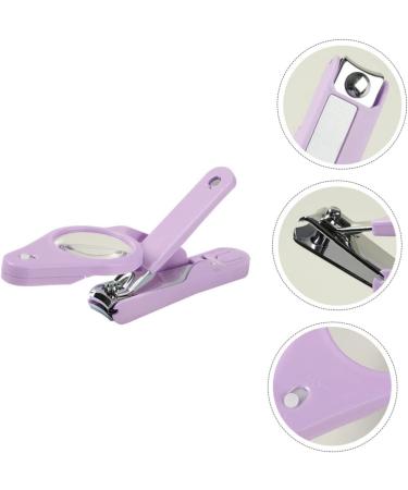 minkissy 1pc Nail Clippers Illuminated Nail Clipper Nail Cutters Portable Nail Trimmer for Baby Puppy Nail Trimmers for Men Pet Nail Clipper Child Purple Stainless Steel Large Slicer 15*4.5*1.6cm Purple - Buy Online on GoSupps.com