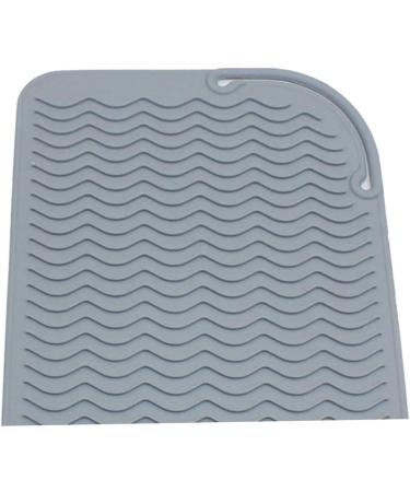 silicone matResistant Silicone Mat Pouch Flat Iron ing Iron Hot Tool for Hair Use Grey - Buy Online on GoSupps.com