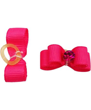 BIPY 50Pcs Small Dog Hair Bows with Elastic Rubber Bands for Puppies Doggy Cats Kitten Valentine's Day Wedding Festival Pet Yorkie Alpaca Topknot Attachment Grooming Accessories Random Color valentine's day Dog Hair Bows 50pcs - Buy Online on GoSupps.com