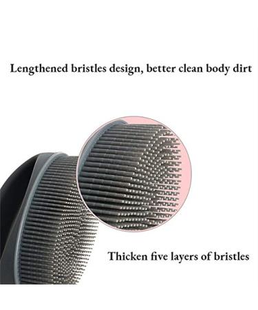 LiYao Exfoliating Body Brush - Silicone Shower Scrubber for Easy Cleaning & Hygienic Foaming - Red - Buy Online on GoSupps.com