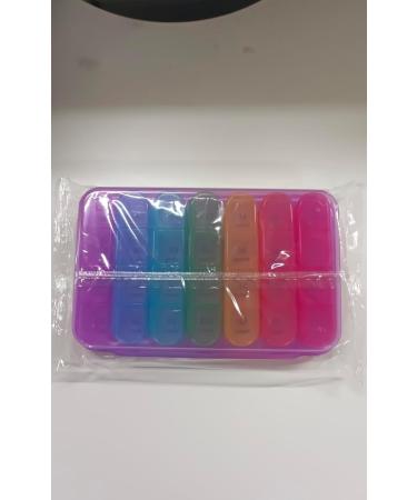 Doruimi 7-Day Pill Box for Kids & Seniors - Large Compartment Medication Organizer with Easy Open Design - Purple - Buy Online on GoSupps.com