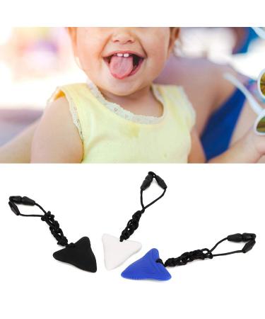 Buy 3-Piece Silicone Baby Bite Ring Necklace | Toddler Oral Sensory Care | Black White & Blue - Buy Online on GoSupps.com