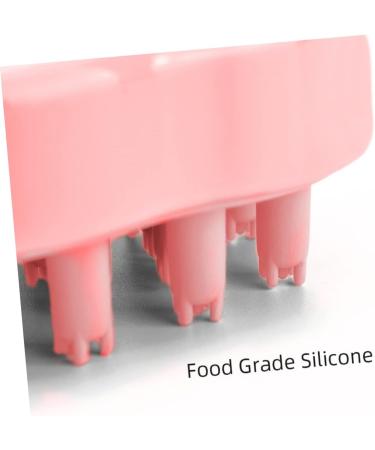 Anneomas Silicone Massage Brush - Scalp Massager for Shampoo & Dandruff Removal - Pink 9.5x7cm - Buy Online on GoSupps.com