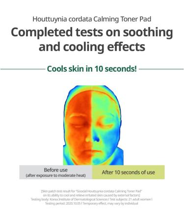 GOODAL Heart Leaf Calming Toner Pad - Intense Calming Care for All Skin Types | Deep Moisturizing & Instant Hydration | Houttuynia Cordata Formula | 2022 Version - Buy Online on GoSupps.com